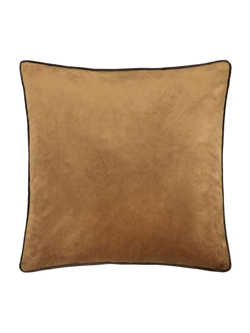 Furn Meridian velvet cushion caramel chocolate 55x55cm, UK version