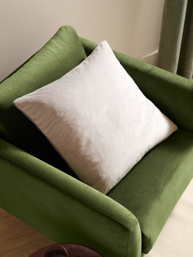 Furn Caramel/Chocolate Meridian Velvet Feather Cushion 55 x 55cm