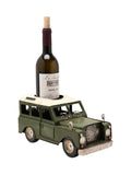 Widdop Green 4X4 metal wine holder - British product