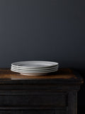 White bobble dinner plates set of 4, 28cm - British product