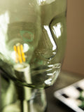Rockett St George green glass head table lamp 33cm (British brand)