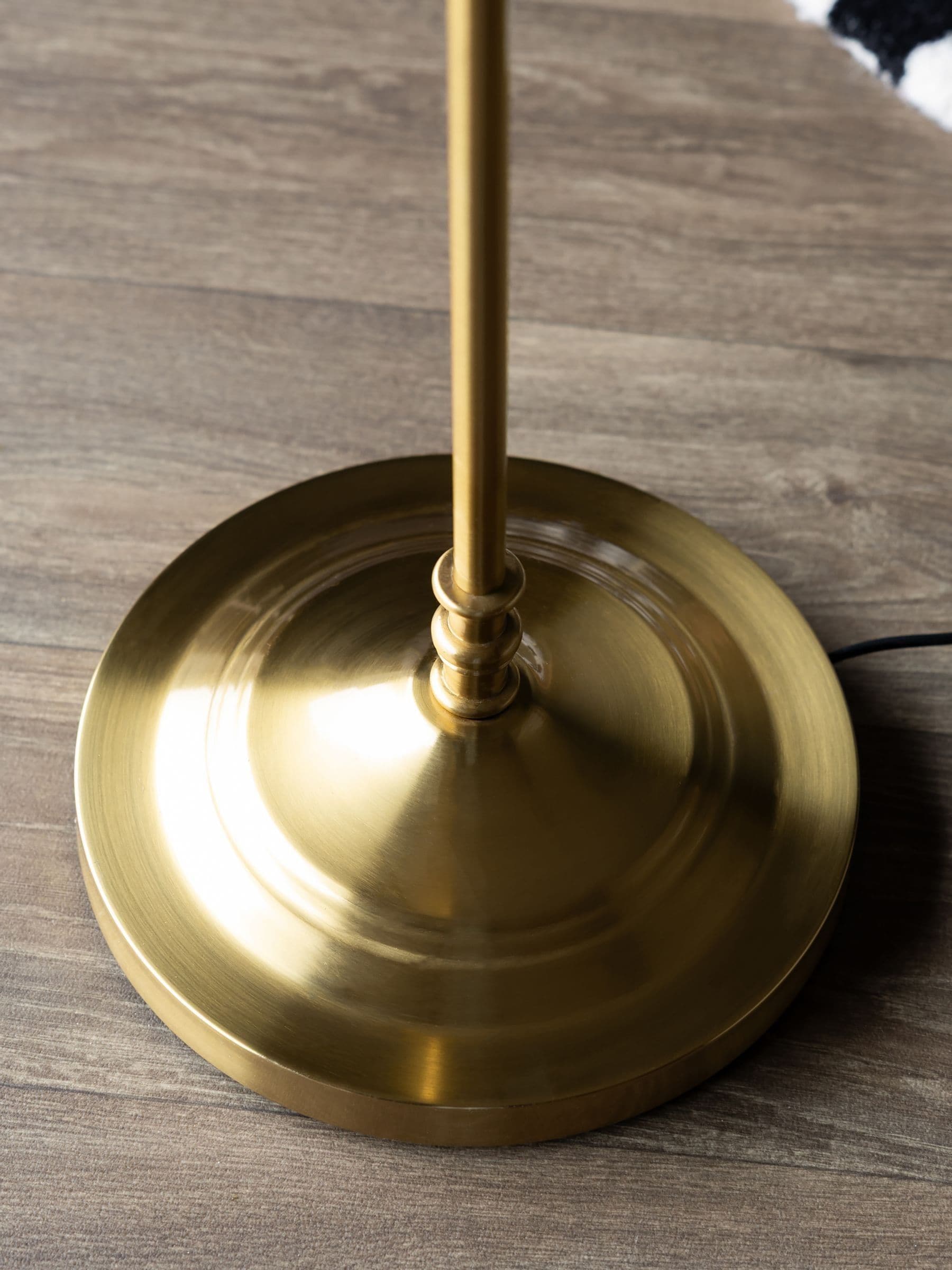 Rockett St George brass slim floor lamp 155cm tall, imported from the UK