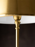 Rockett St George brass slim floor lamp 155cm tall, imported from the UK
