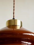 Rockett St George vintage butterscotch glass pendant 32.5cm (British brand)