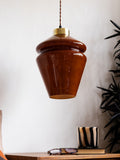 Rockett St George vintage butterscotch glass pendant 32.5cm (British brand)