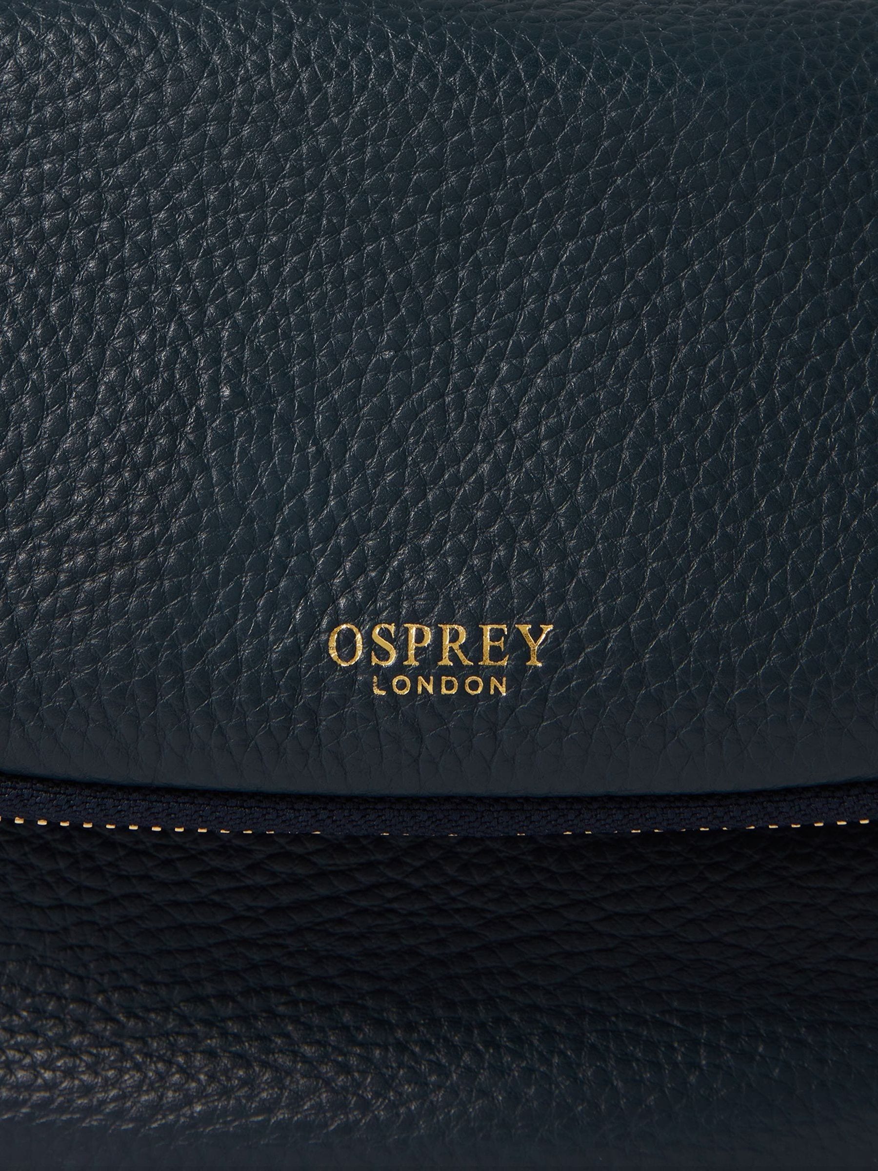 Osprey London Blue The Crumple Leather Sling Bag