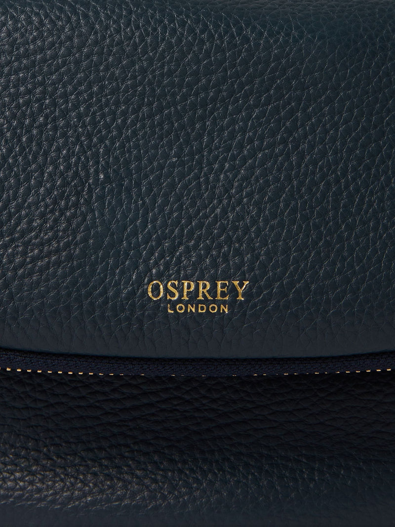 Osprey London Blue The Crumple Leather Sling Bag