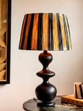 Rockett St George striped shade resin table lamp, UK version