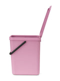 Brabantia Sort & Go bin Lilac Pink 25 litre - British product