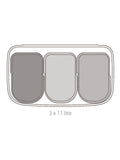 Brabantia soft grey Bo Touch Bin 3x11L - British product