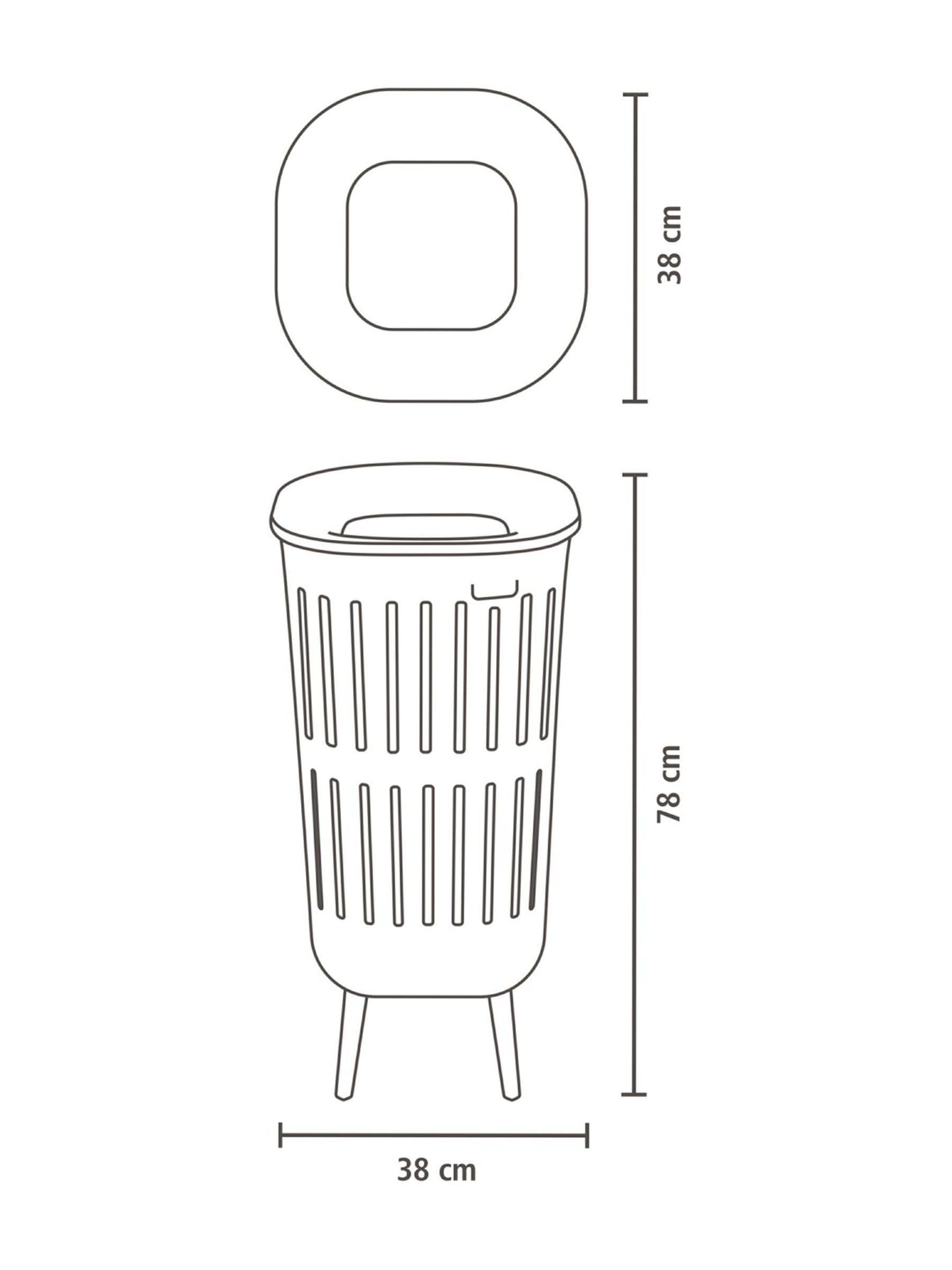 Brabantia Collect-It laundry basket black 55L (British brand)