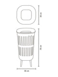 Brabantia Collect-It laundry basket black 55L (British brand)