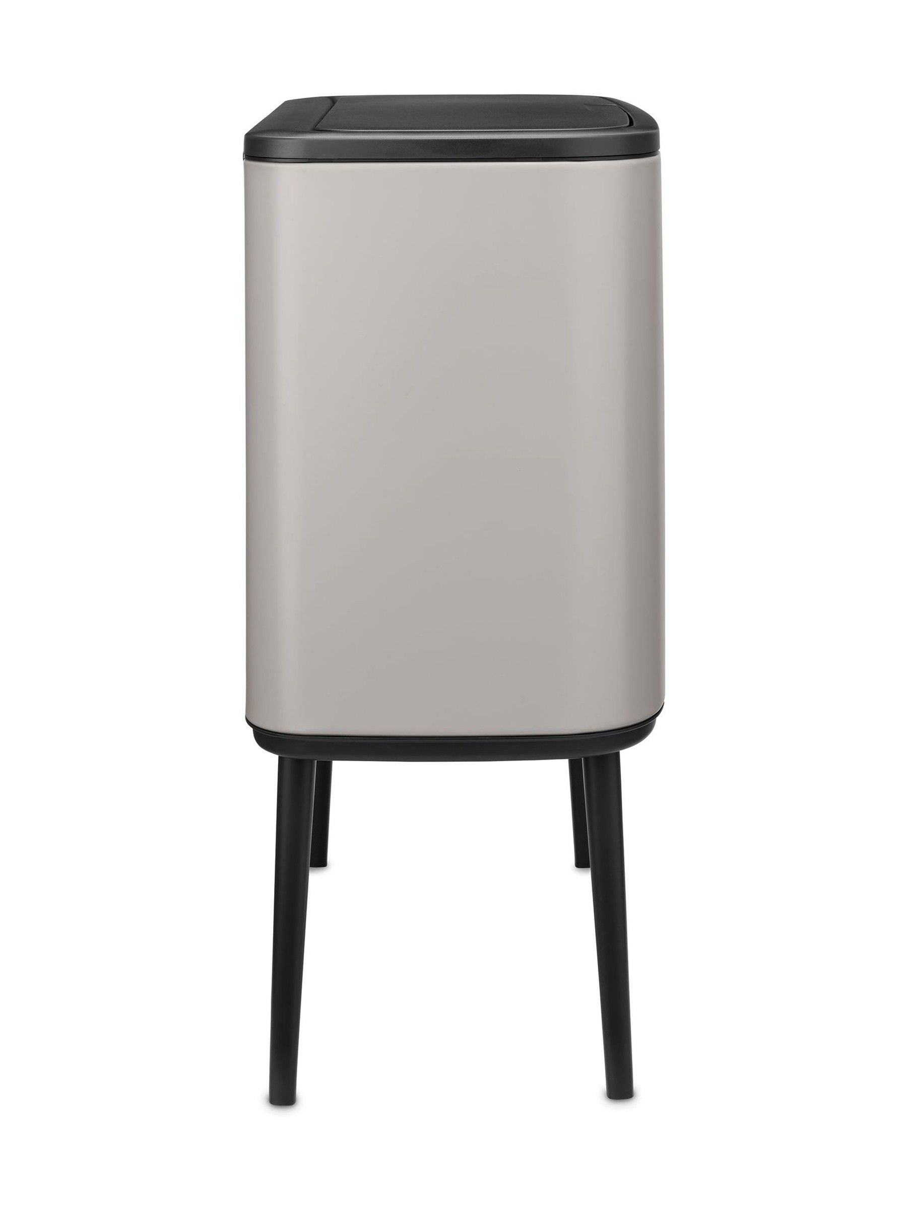 Brabantia Soft Grey Bo Touch Bin with two buckets - British product