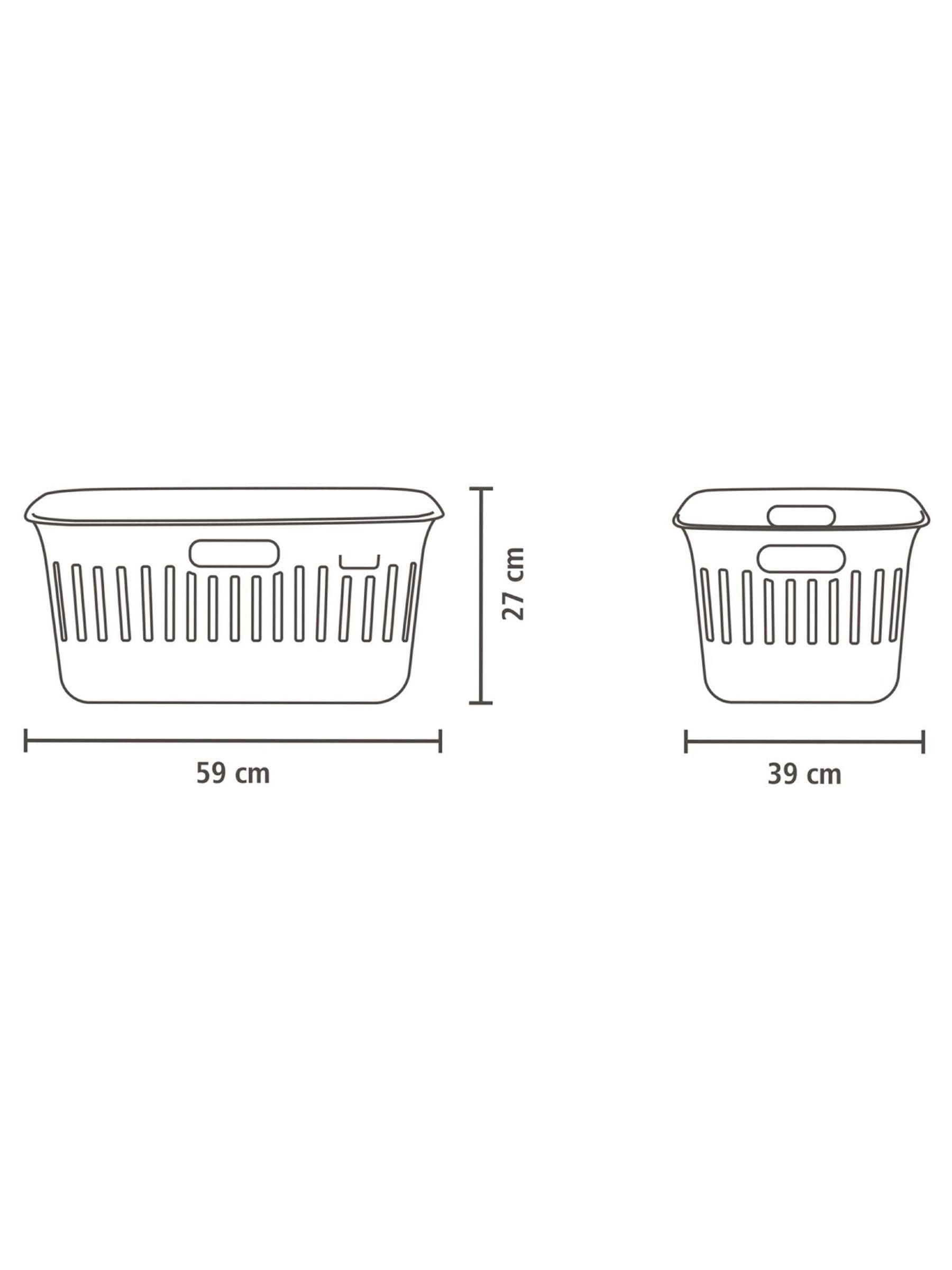 Brabantia soft beige laundry basket 40L - British product