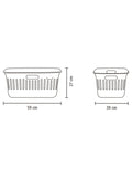Brabantia soft beige laundry basket 40L - British product