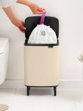 Brabantia Bo waste bin 12 litre soft beige, imported from the UK