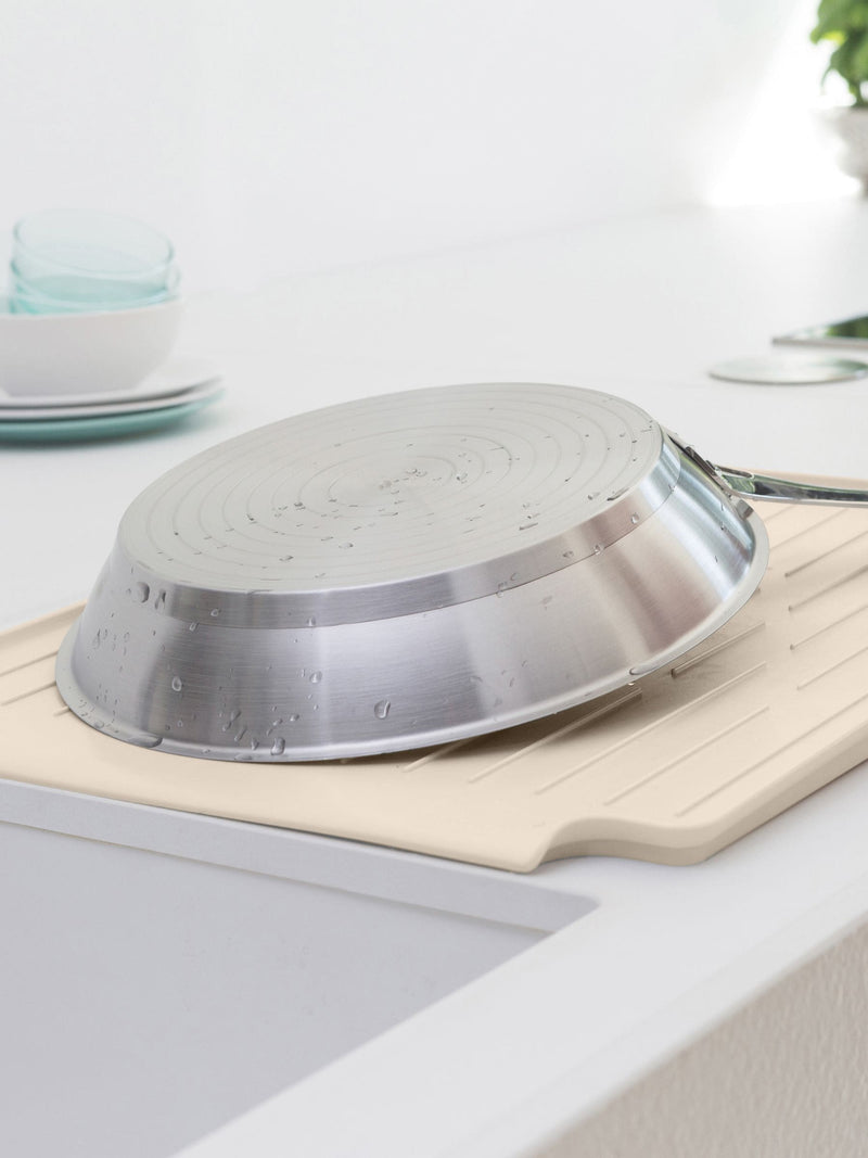 Brabantia soft beige sink side dish drying rack - British product