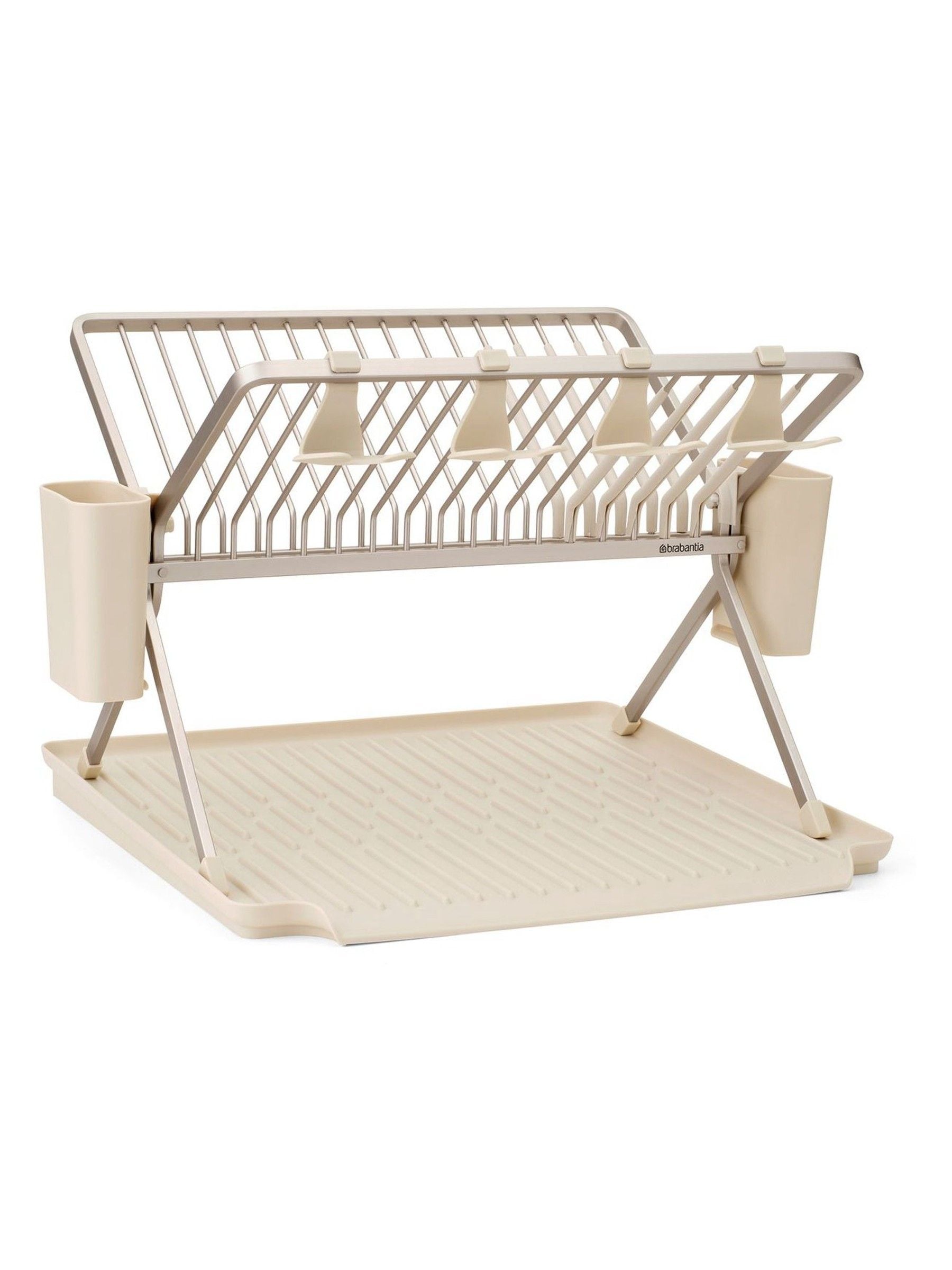 Brabantia foldable dish drying rack soft beige large (British brand)