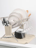 Brabantia foldable dish drying rack soft beige large (British brand)