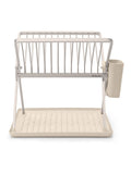 Brabantia dish drying rack foldable with drip tray (British brand)