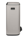Brabantia soft grey Bo pedal bin 60L, UK version