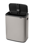 Brabantia Bo Touch Bin 60 litre soft grey, imported from the UK