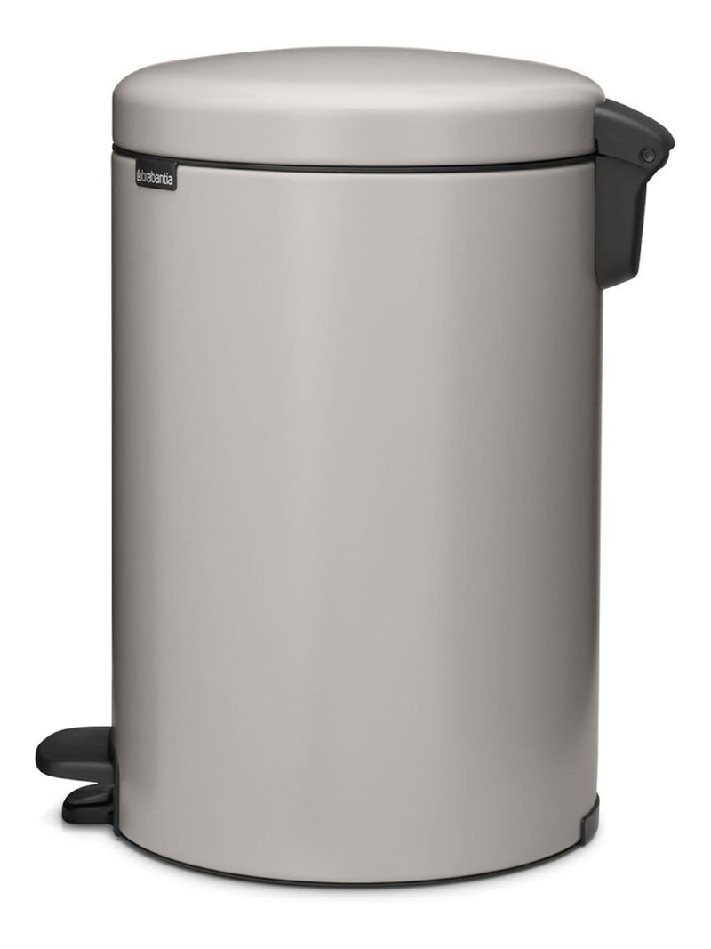Brabantia Soft Grey NewIcon pedal bin 20L, imported from the UK