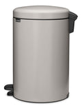 Brabantia Soft Grey NewIcon pedal bin 20L, imported from the UK