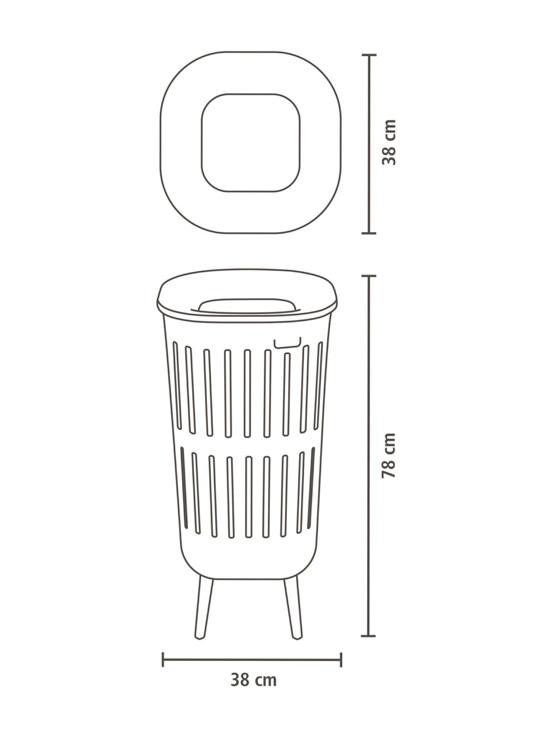 Brabantia Collect-It laundry basket black 55L (British brand)