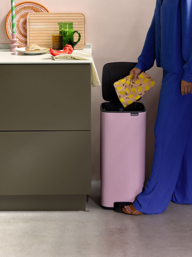 Brabantia Bo Pedal Bin 30L lilac pink - British product