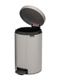 Brabantia NewIcon pedal bin soft grey 12 litre, imported from the UK
