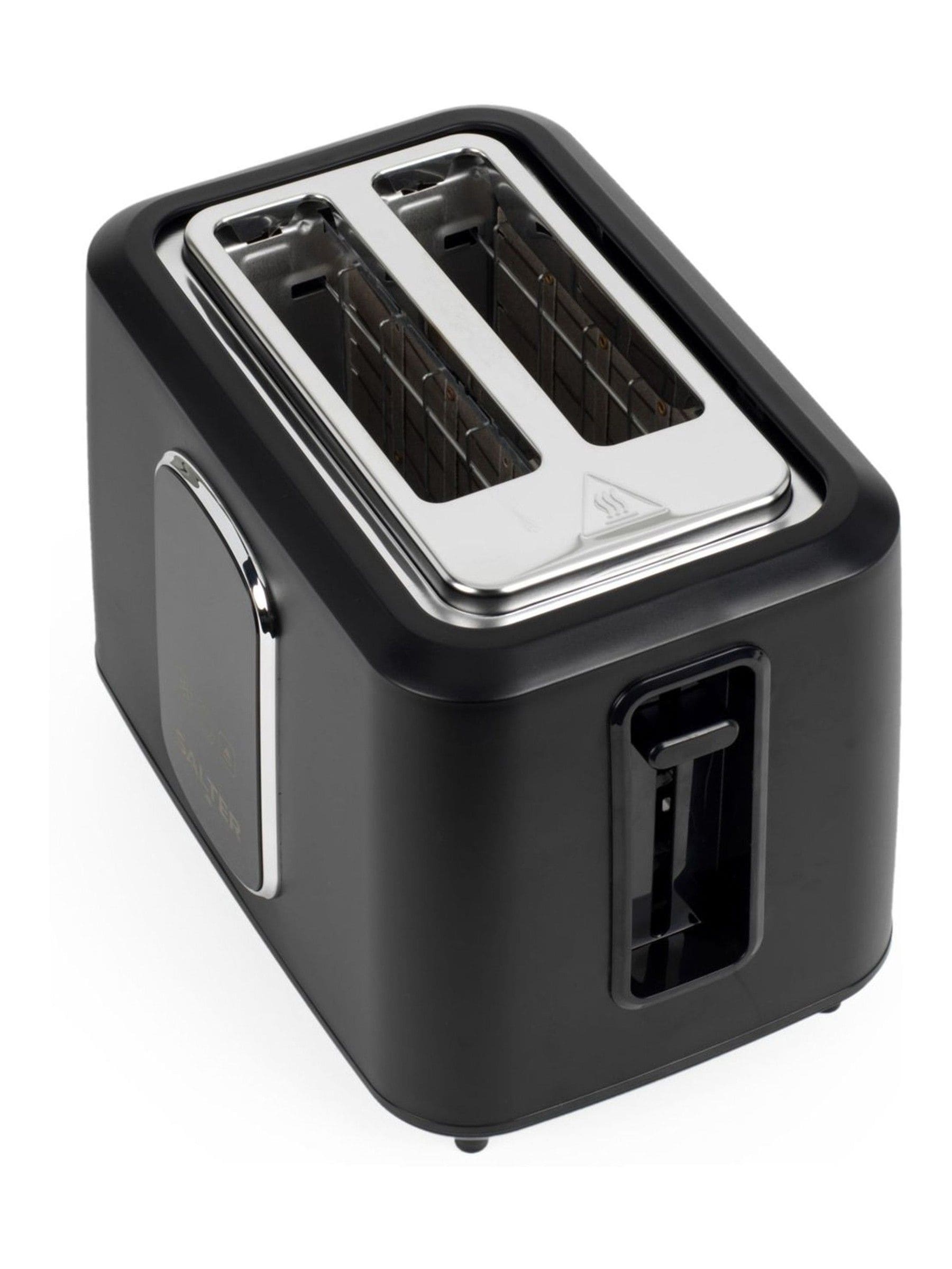 Salter black digital 2-slice toaster, imported from the UK
