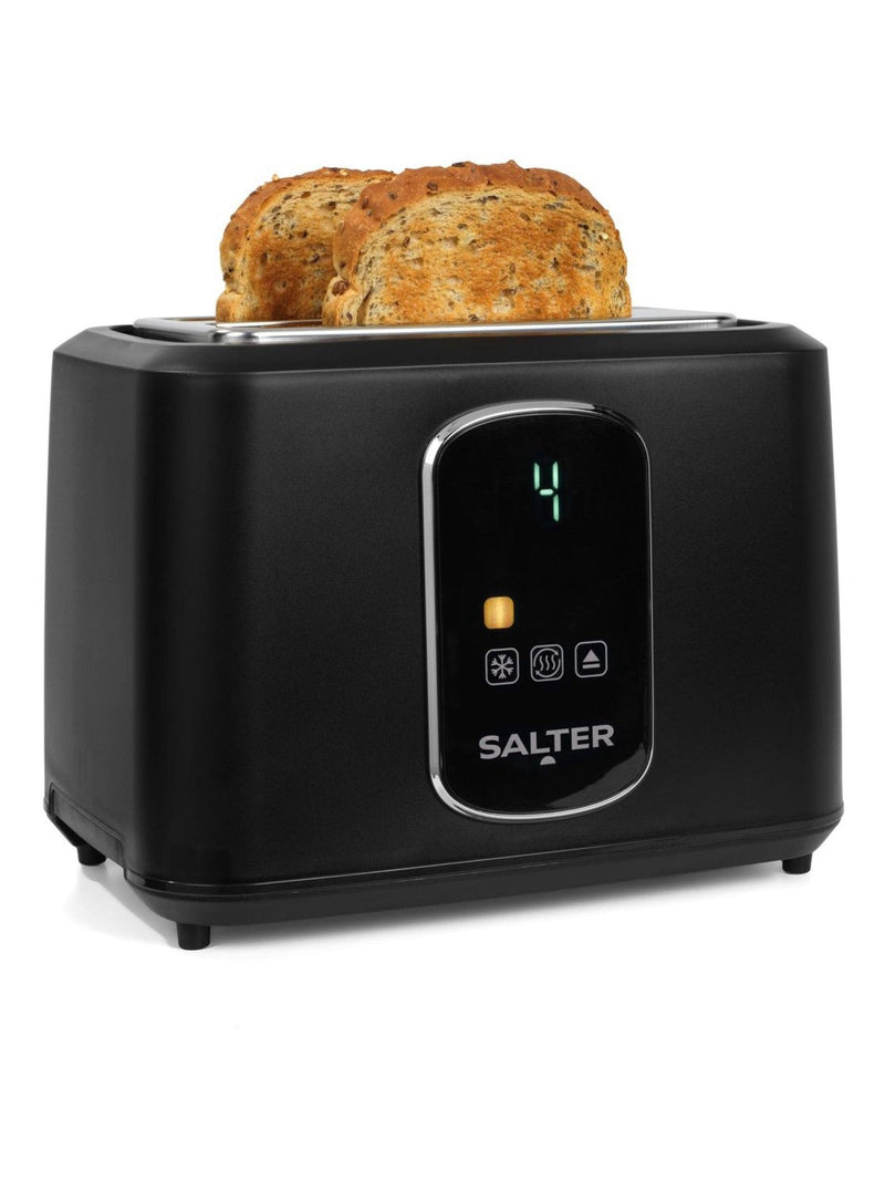 Salter black digital 2-slice toaster, imported from the UK
