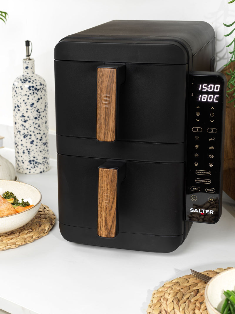 Salter stackable air fryer 9L black, UK version
