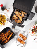 Salter Black Alchemy stackable air fryer 9L (British brand)