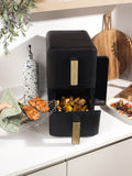 Salter Black Alchemy stackable air fryer 9L (British brand)