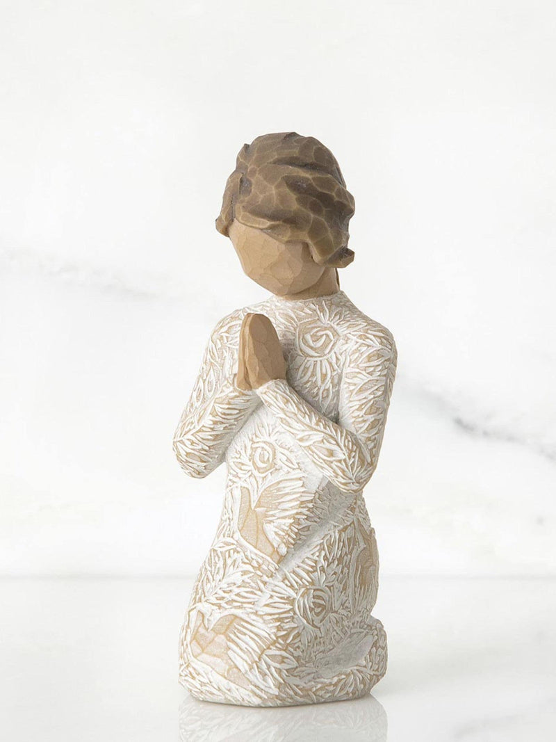Willow Tree prayer figurine off white 10cm, imported from the UK