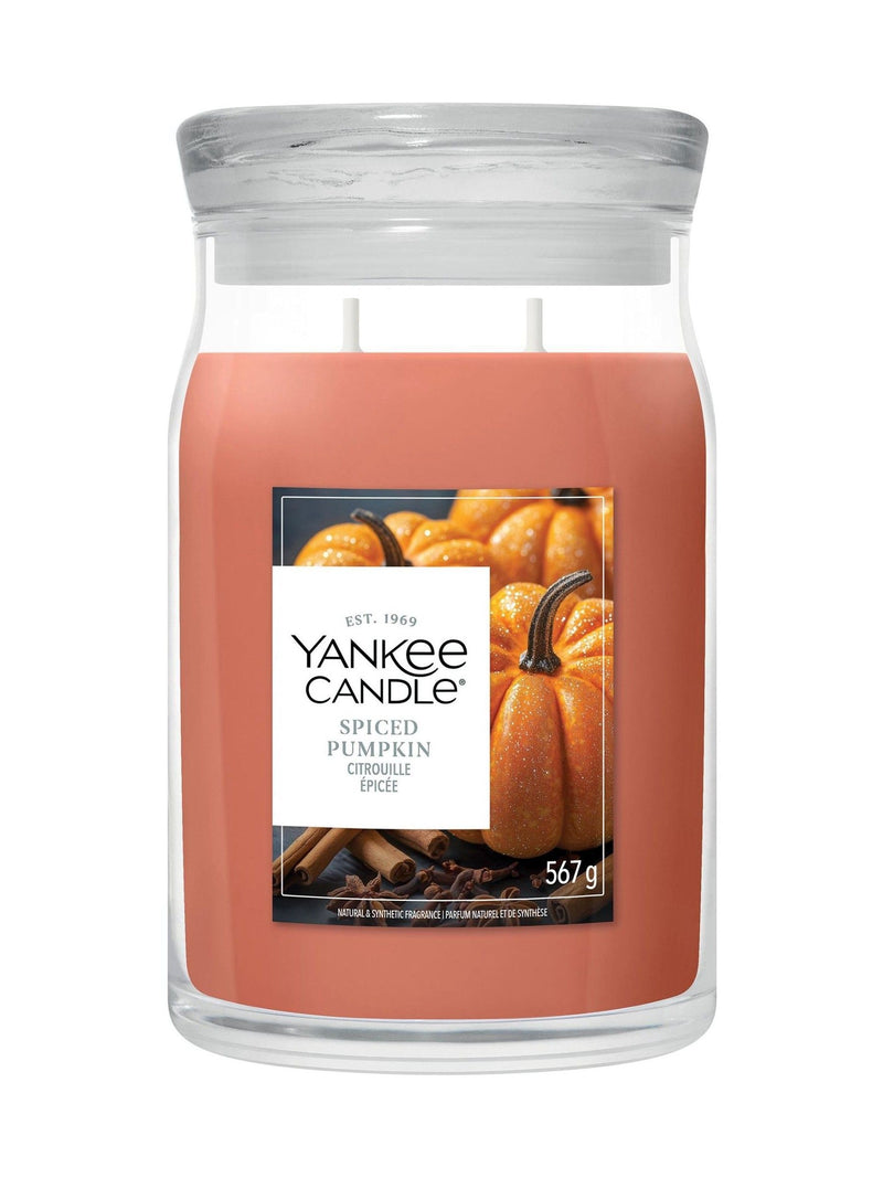 Yankee Candle Spiced Pumpkin large jar candle - British product
