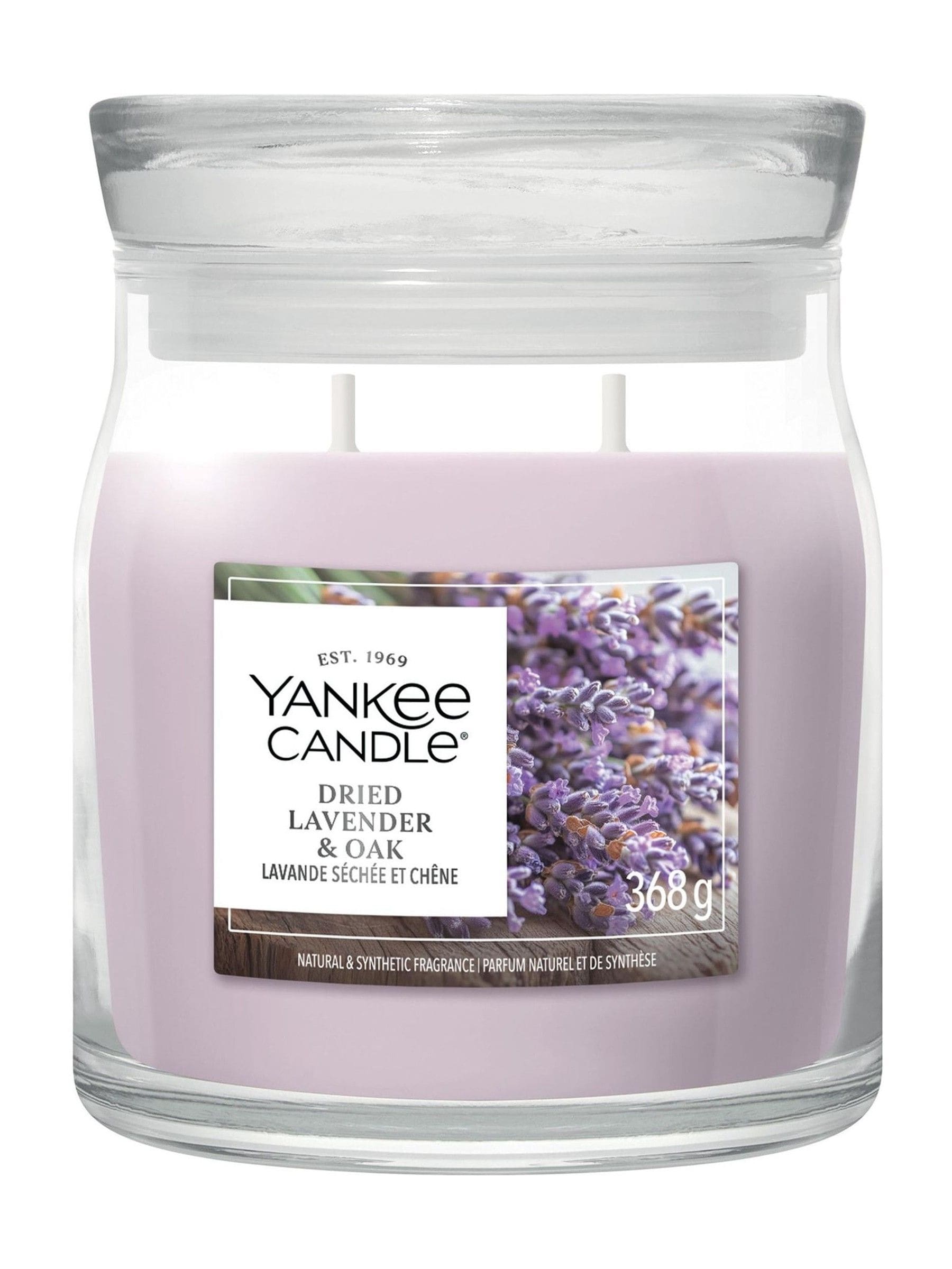 Yankee Candle Dried Lavender & Oak medium jar candle, UK version