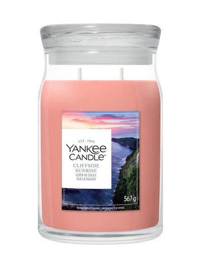 Next Yankee Candle Cliffside Sunrise Signature Medium Jar 2 Wick Candle- Buy online at McGrocer