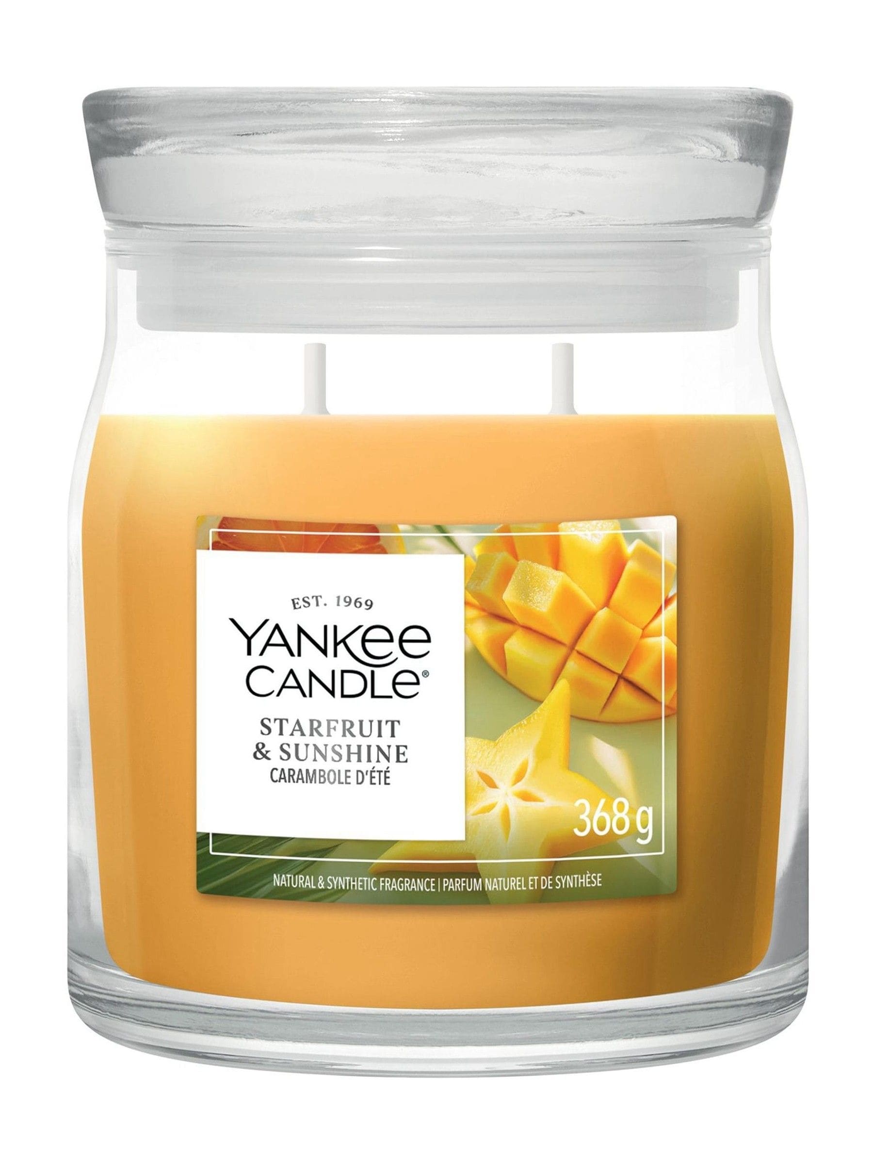 Yankee Candle Starfruit  Sunshine Signature Medium Jar Boxed Candle