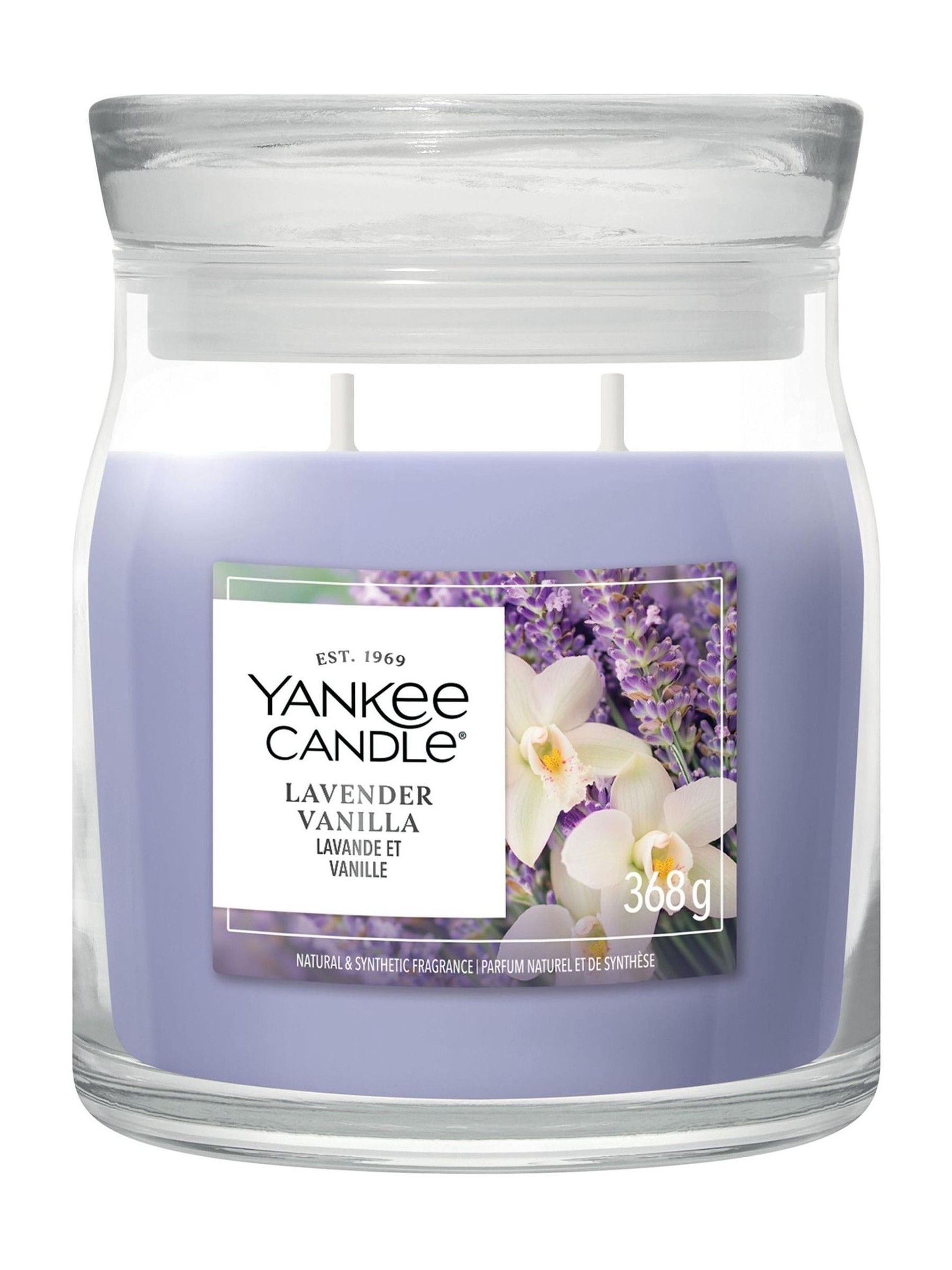 Yankee Candle Lavender Vanilla medium jar candle, UK version