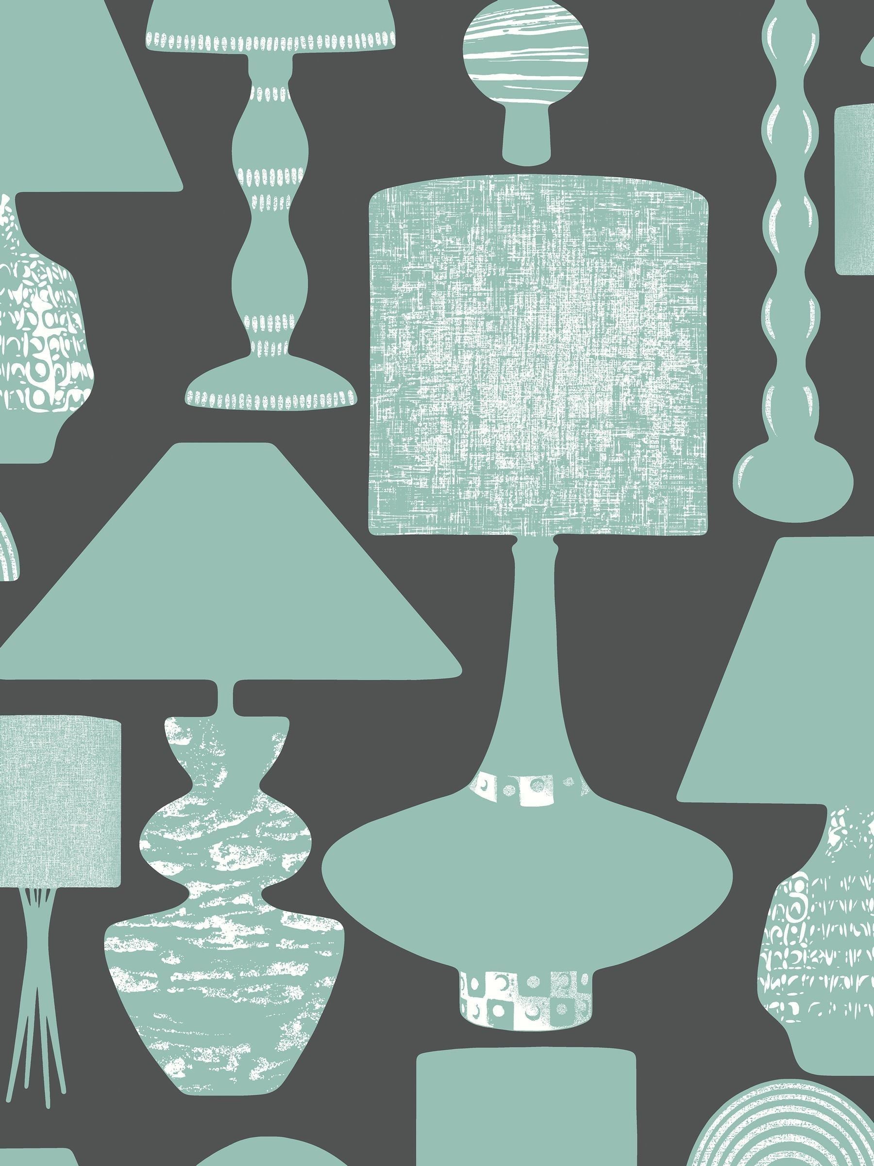 Ohpopsi wallpaper Ash Duck Egg Boogie Lights 10m - British product