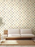 Ohpopsi Marmalade Mix Disco Check Wallpaper 10M