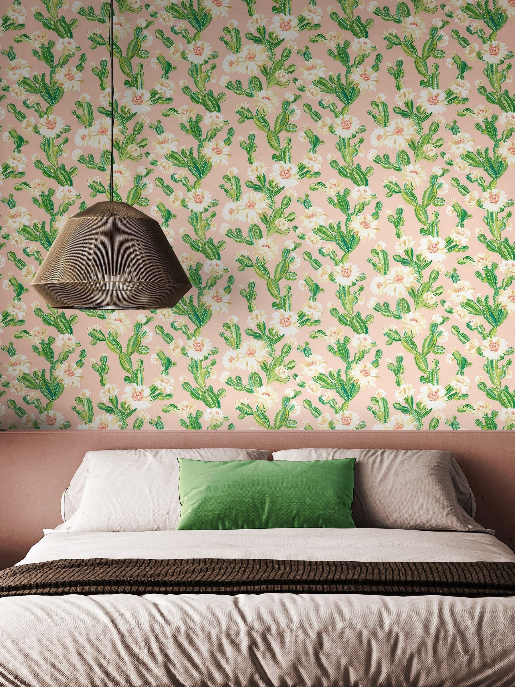 Ohpopsi Cactus Bloom wallpaper 10m - British product