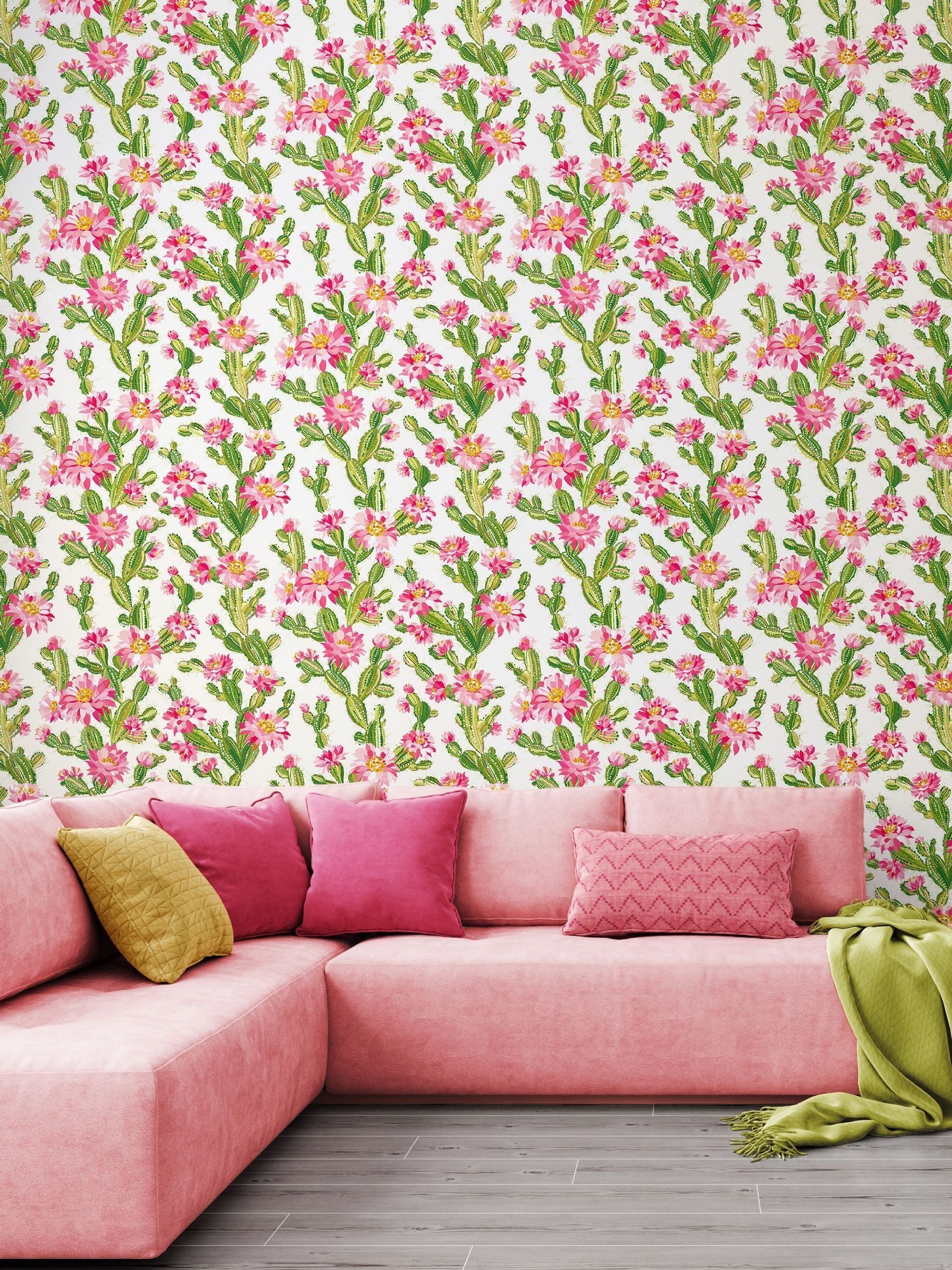 Ohpopsi Coco Blush Cactus Bloom Wallpaper 10m x 50cm