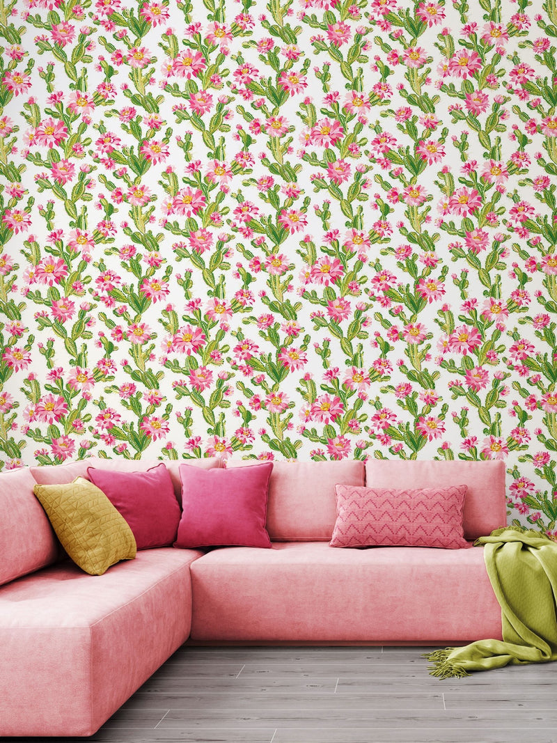 Ohpopsi Coco Blush Cactus Bloom Wallpaper 10m x 50cm