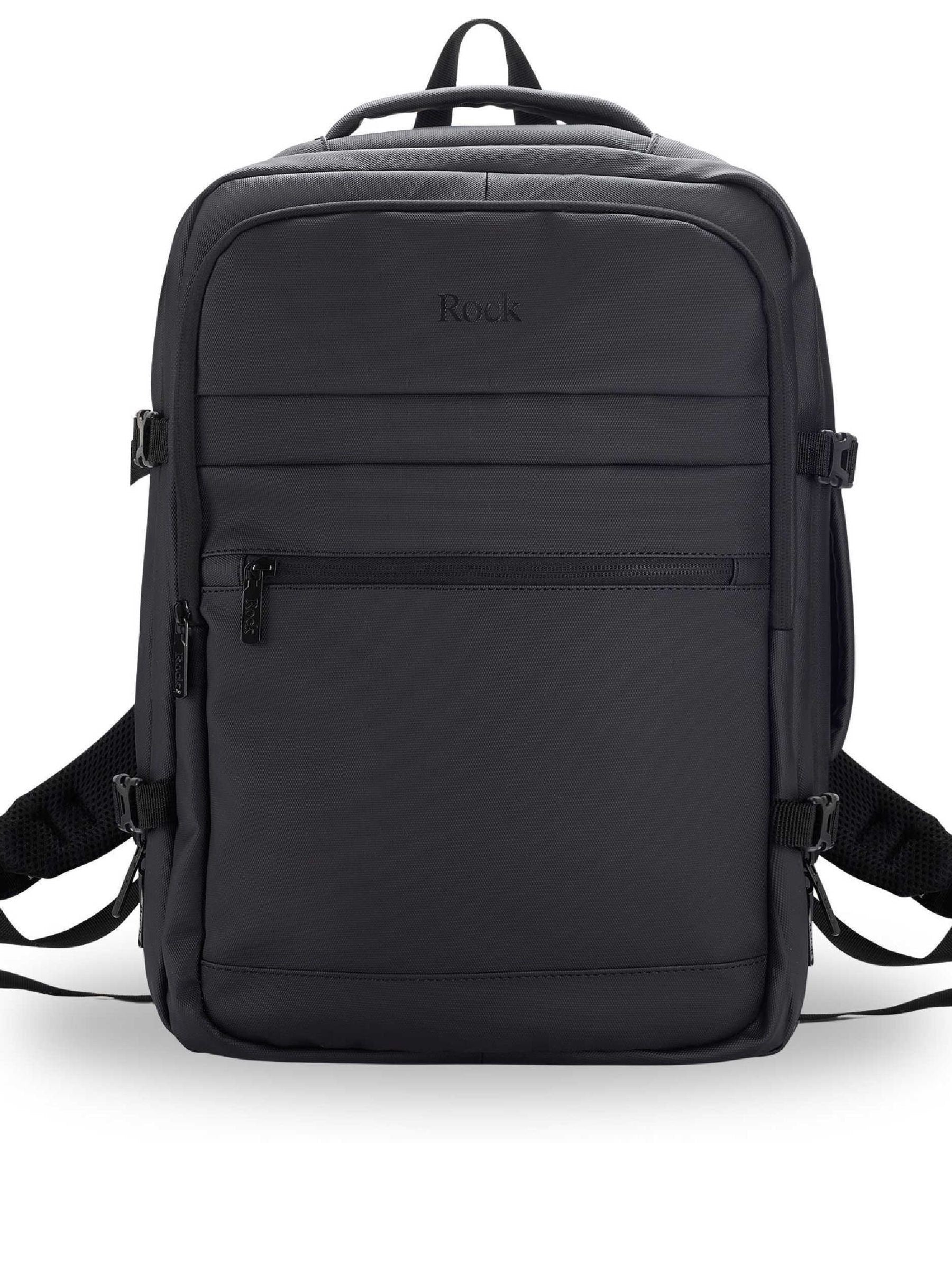 Rock Luggage black Dalston Medium Backpack, UK version