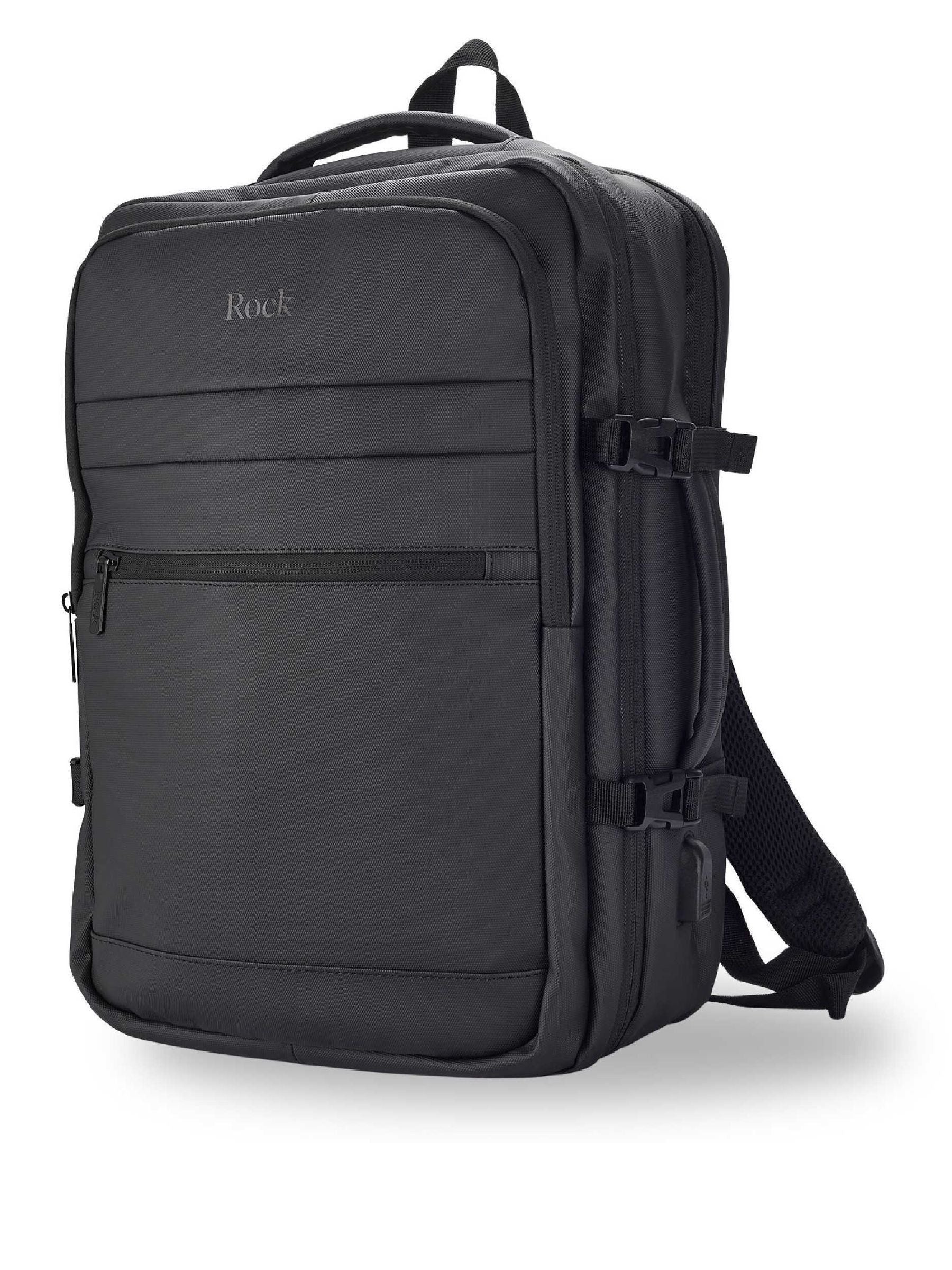 Rock Luggage black Dalston Medium Backpack, UK version