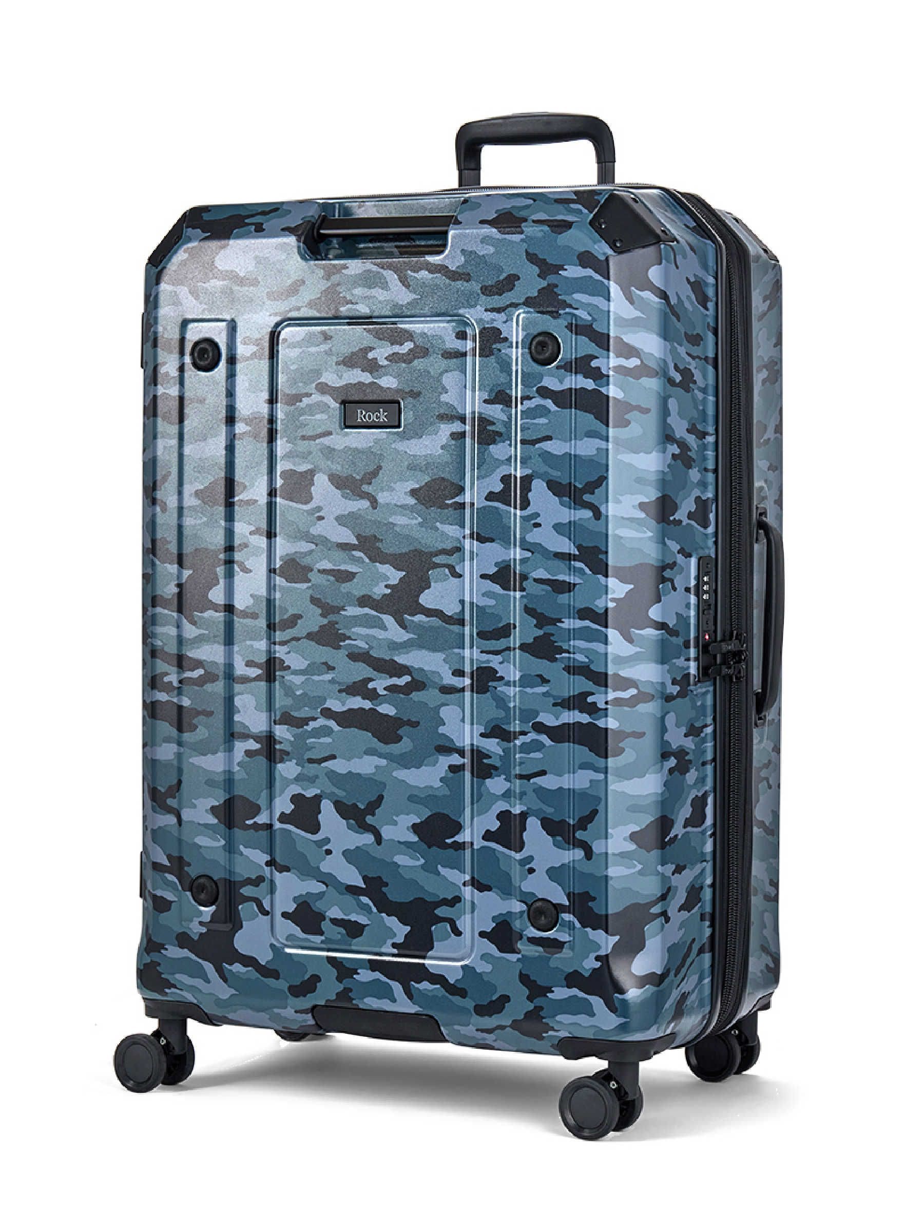 Rock Luggage Blue Large Alpine Suitcase